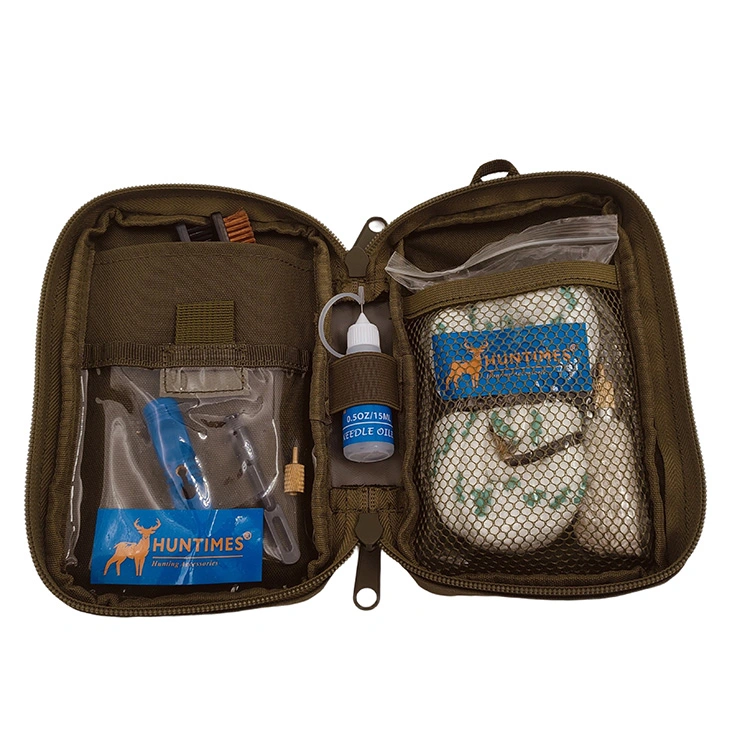 12ga kit de limpeza de armas com bolsa e corda