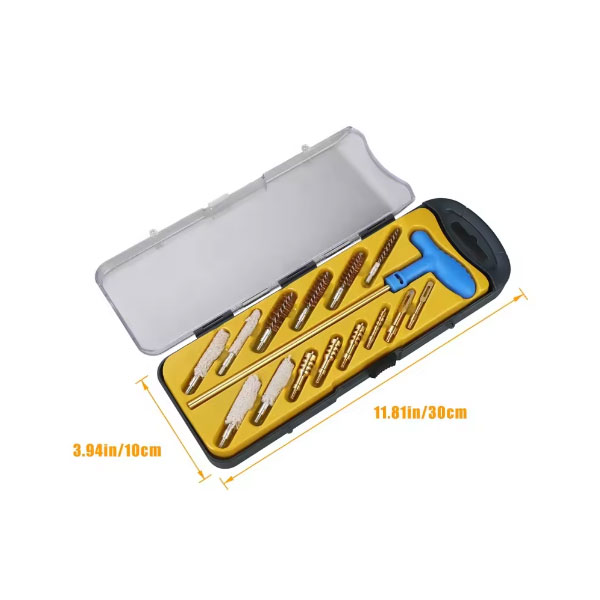 Por que todo atirador deveria considerar o uso de um kit de limpeza de armas com dentes de limpeza de latão