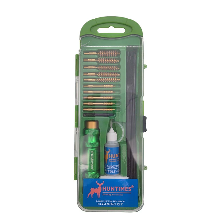 Kit de limpeza de rifle de material de liga de alumínio
