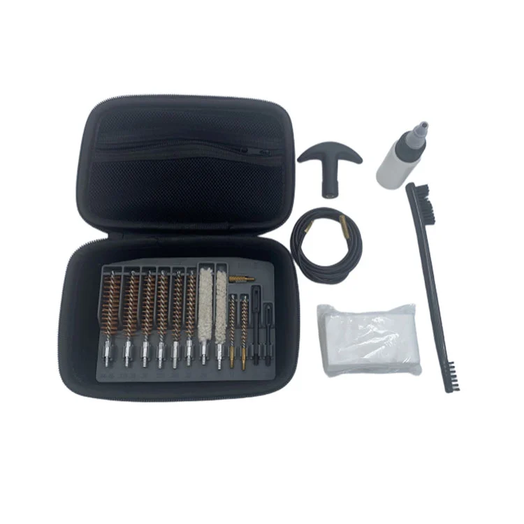 Kit de limpeza de rifle com caixa camuflada